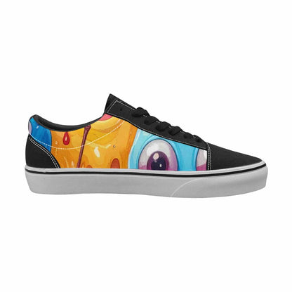 MEN'S Melting Icecream Monster Cherry Canvas Lace-Up Dreamcore Sneakers