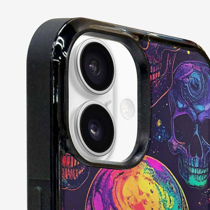 iPhone 16 Case — Galaxy Skulls, Custom Made Phone Cover