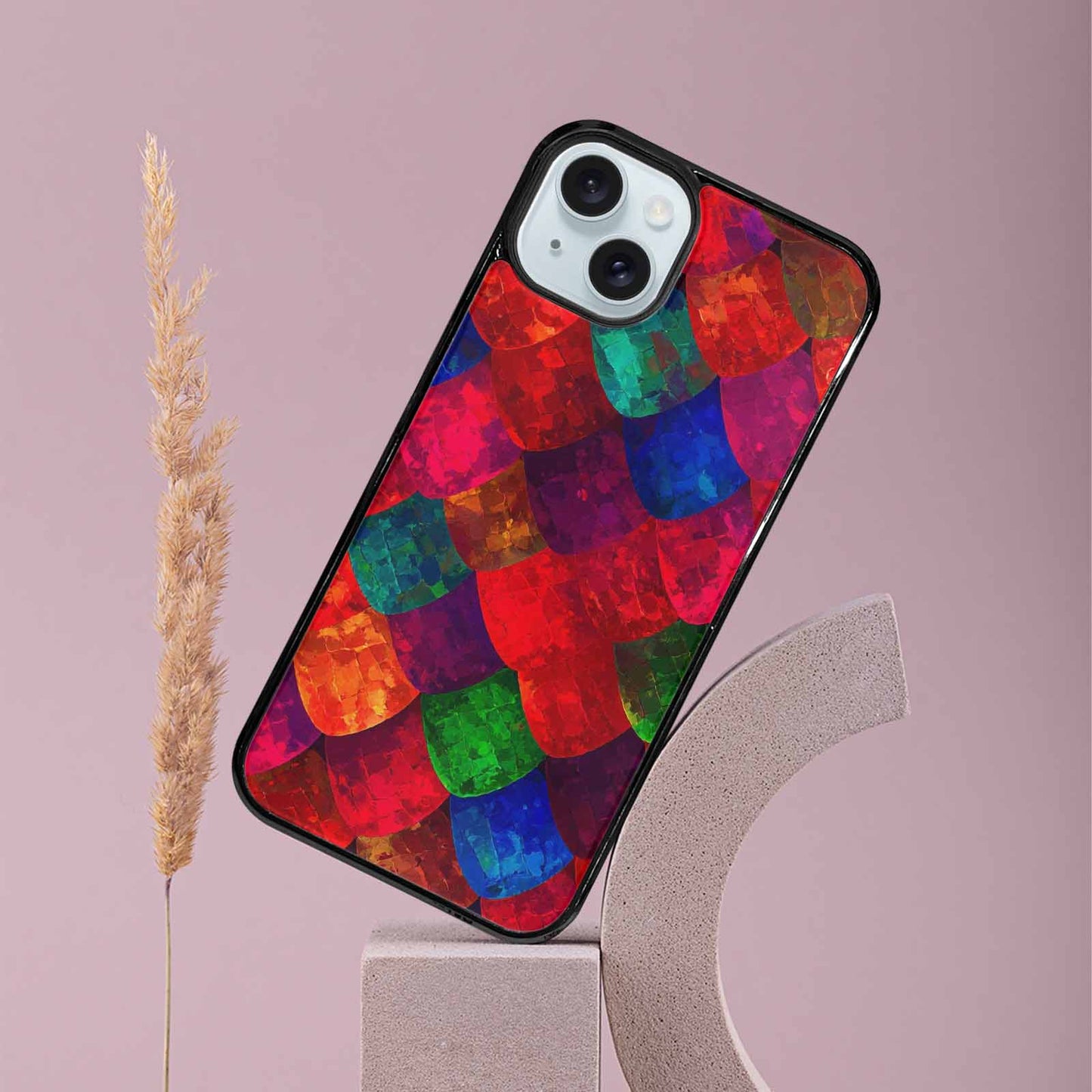 iPhone 15 Plus Case — Snake Print Dark Seamless Pattern Vibrant, Custom Print Case Cover