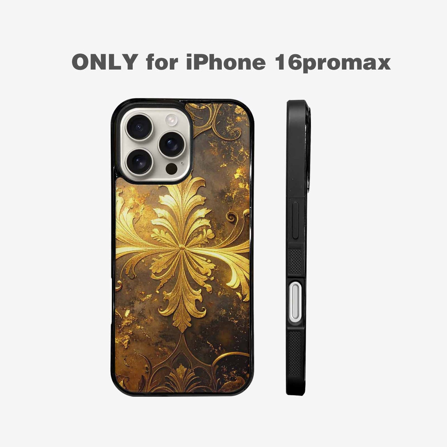 iPhone 16 Pro Max Case — Klimt Gold Leaf Artwork Pattern, Custom Phone Case