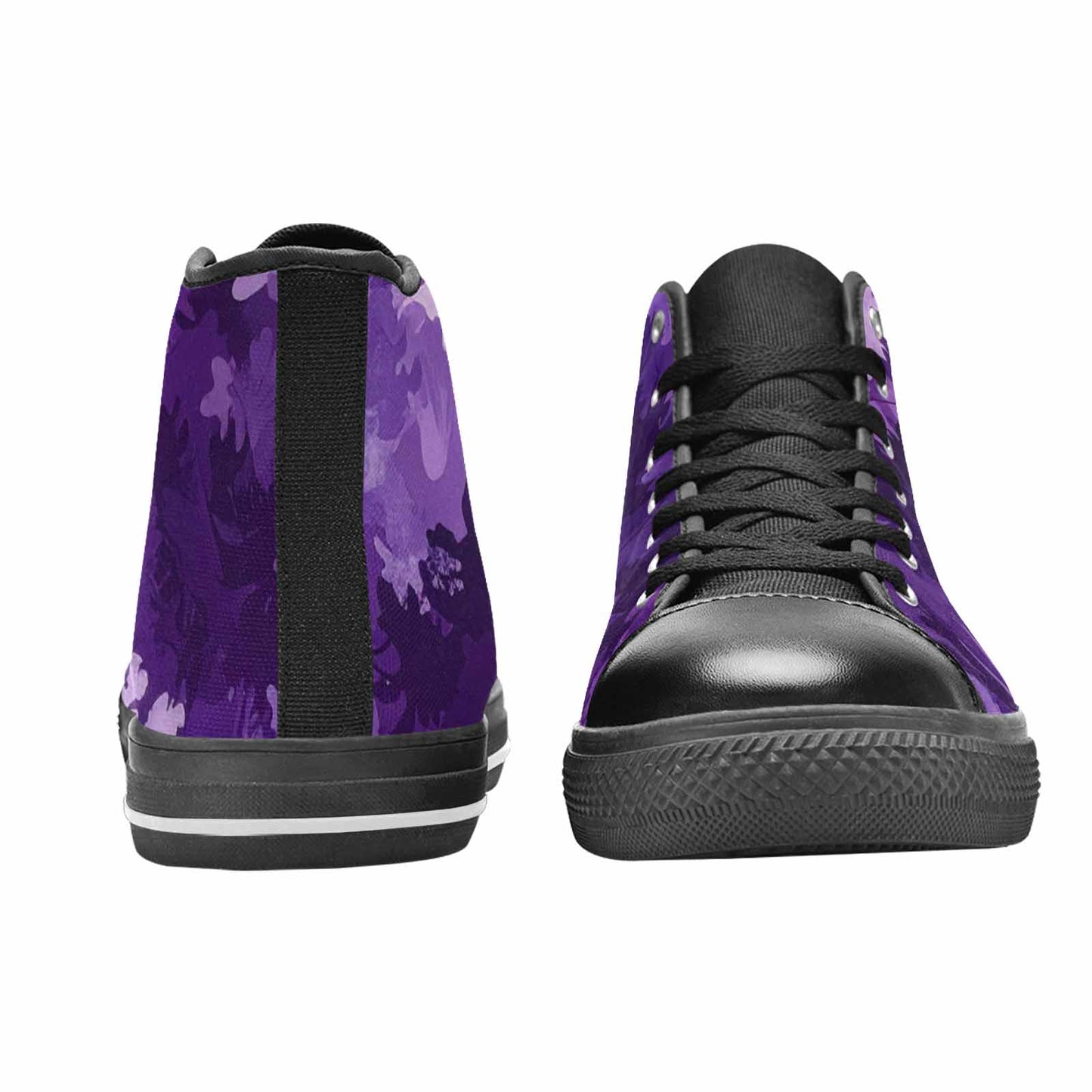 WOMEN'S Military Camouflage Blotch High Top Canvas Wallpaper Art Shoes