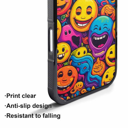 iPhone 17 Air Case — Small Yellow Smiley Face Acid Original, Custom Phone Case