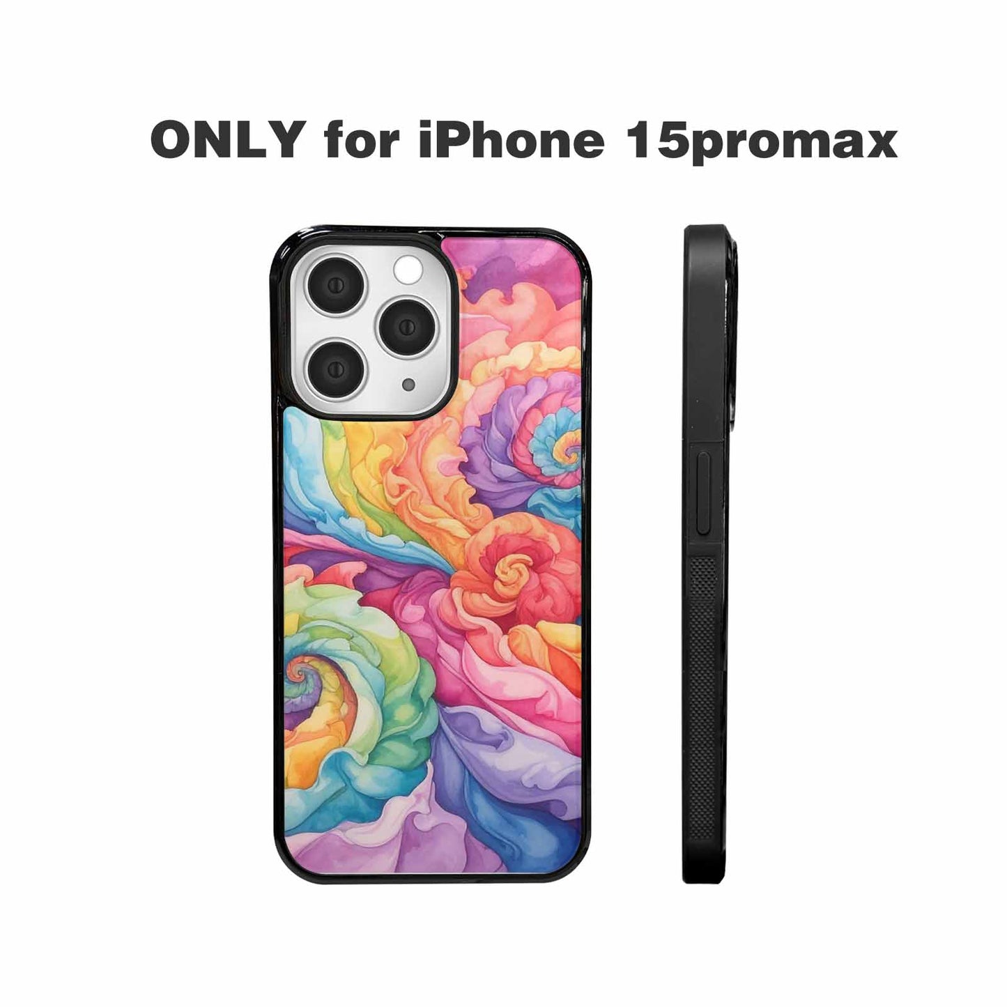 iPhone 15 Pro Max Case — Tie Dye Swirls Tie Dye Swirls, Custom Made Phone Cover