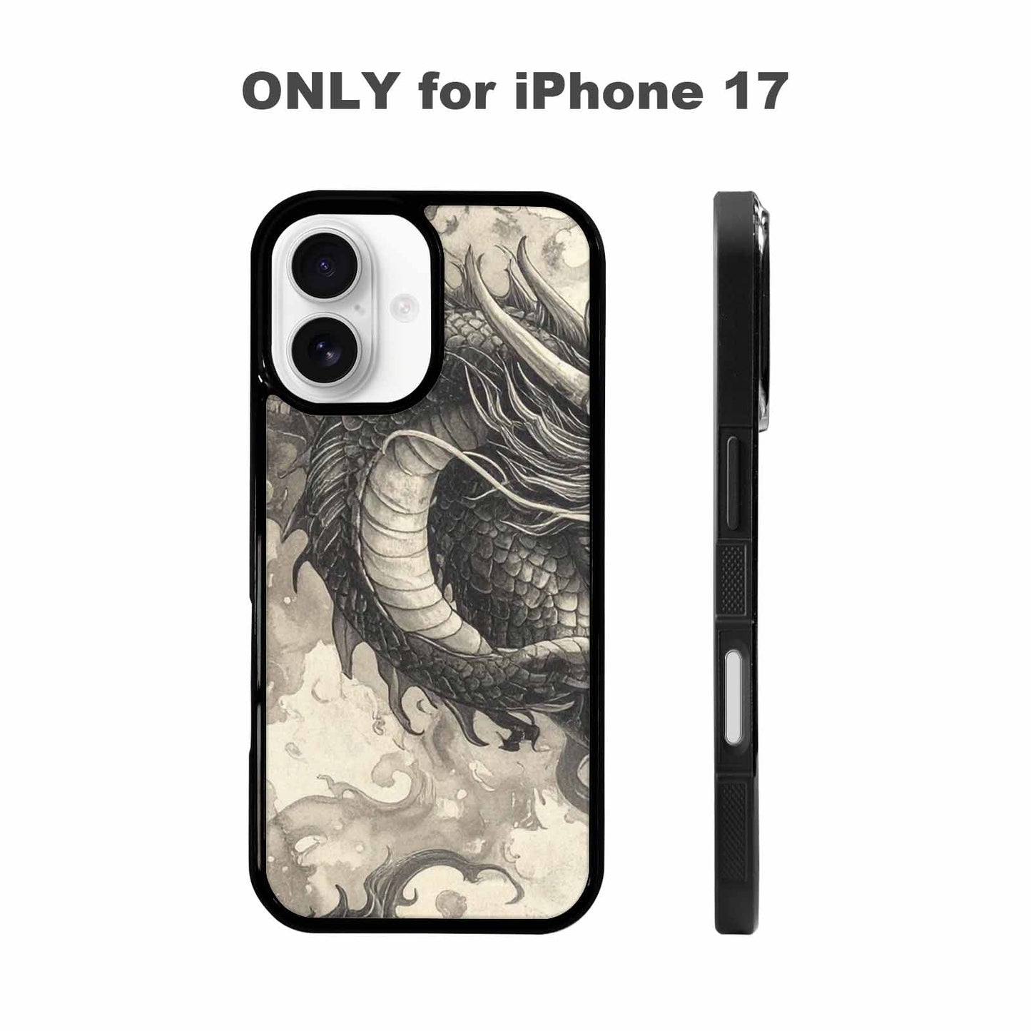 iPhone 17 Case — Retro Dragons Flame Retro Vintage, Original Design Phone Case