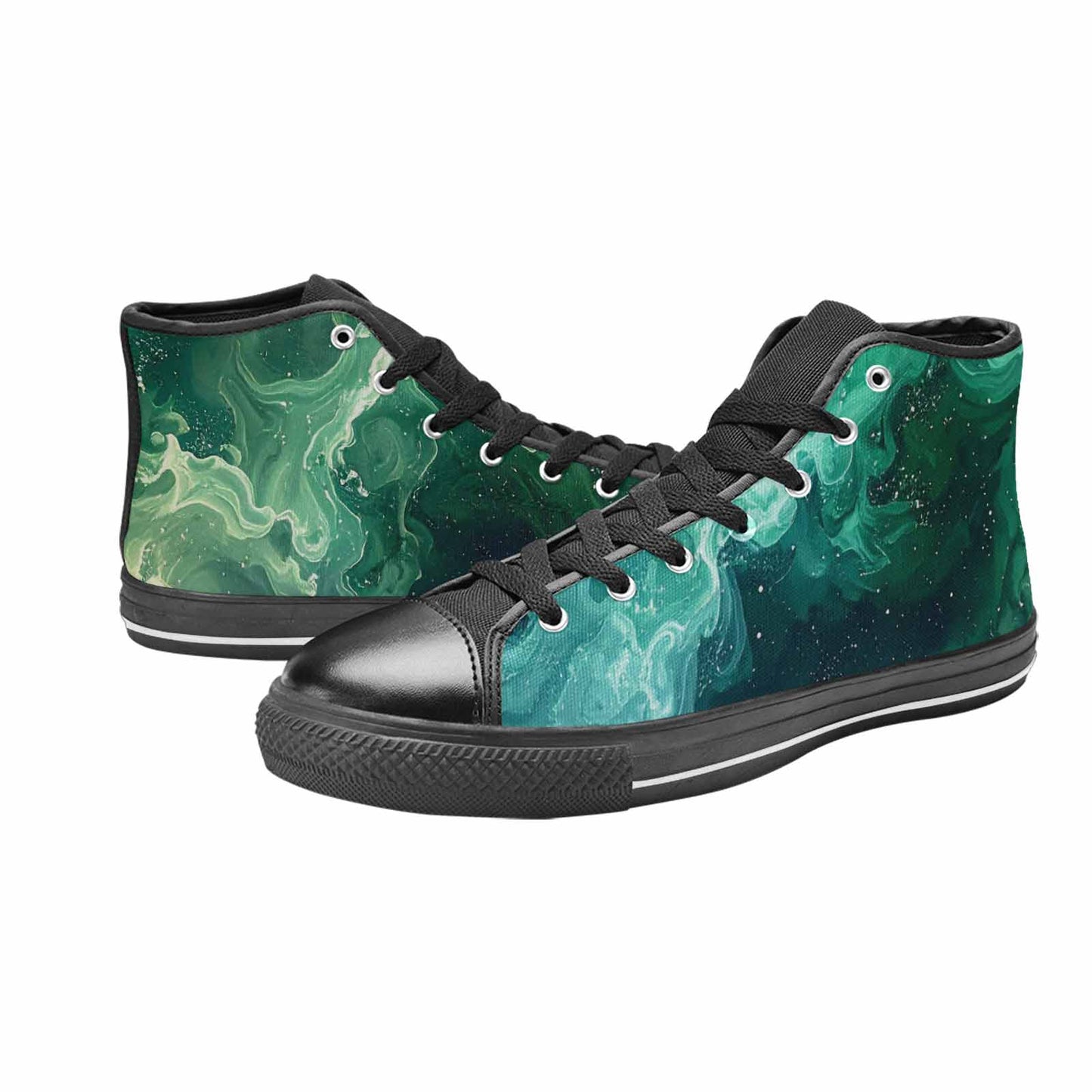 MEN'S Galaxy Art - High Top Canvas Wallpaper Art Sneakers