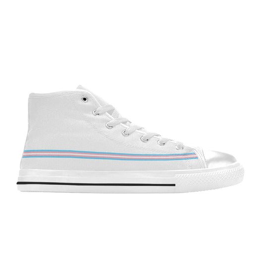 WOMEN'S Cc Pride Lgbt Transgender High Top Canvas Wallpaper Art Shoes