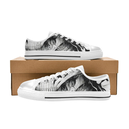 MEN'S Cc Horror Art Canvas Vivid Custom Sneakers