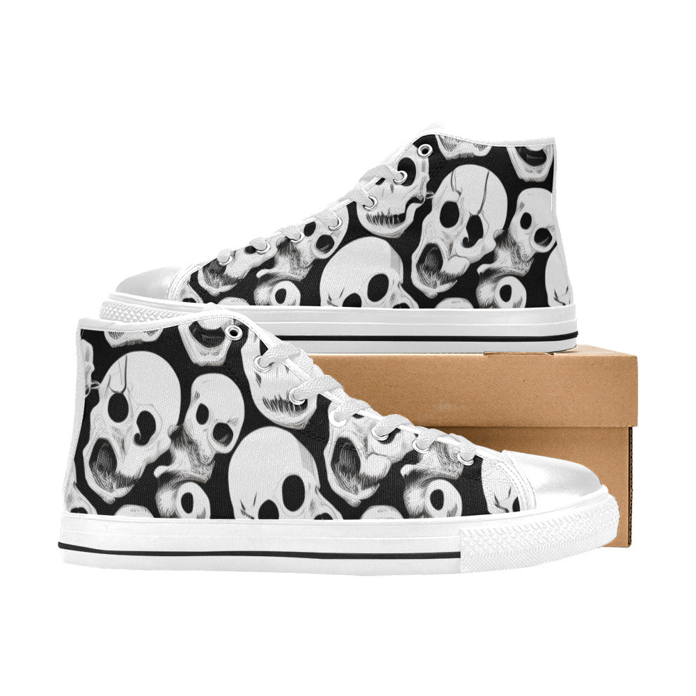 WOMEN'S Cc Skulls One Color High Top Canvas Vivid Sneakers