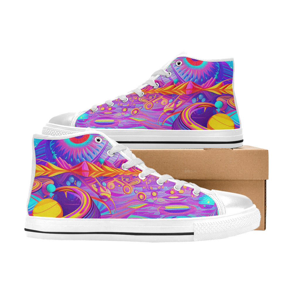 MEN'S Trip Art 3 Men’S High Top Canvas Aesthetic Sneakers