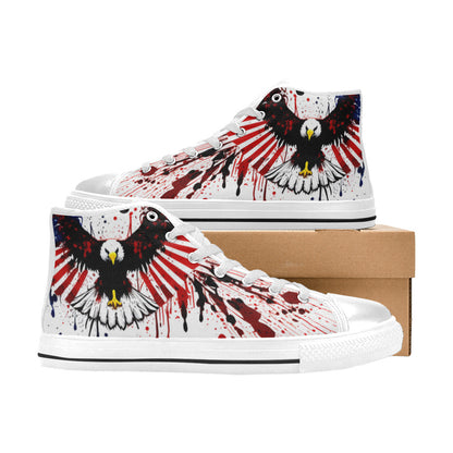 MEN'S Patrotic Eagle Men’S High Top Canvas Surreal Shoes