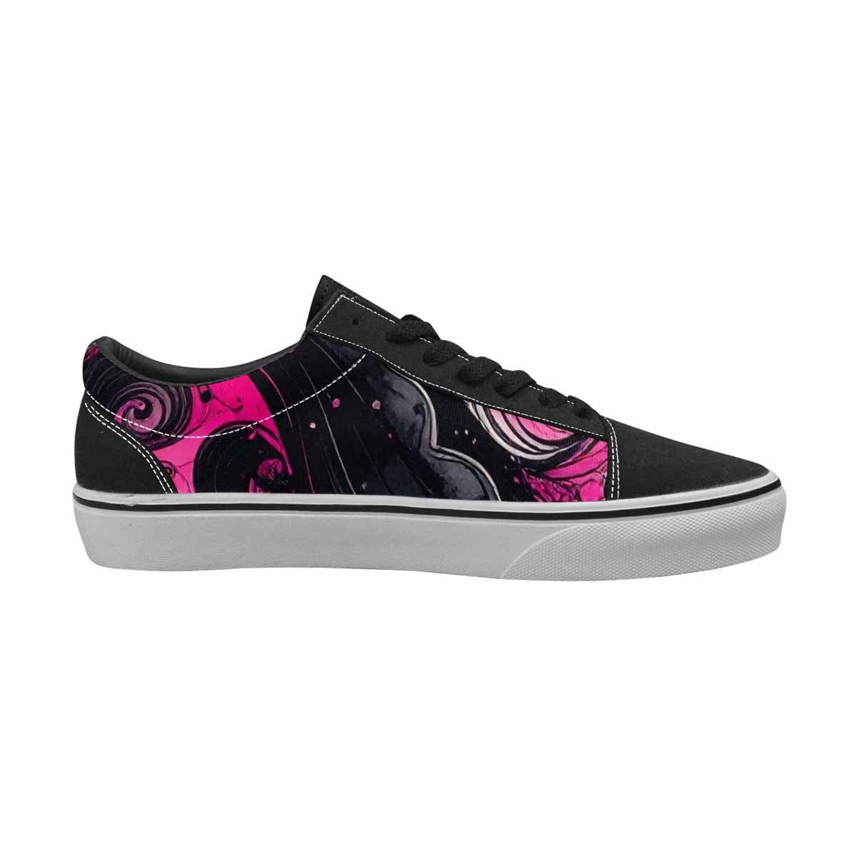 WOMEN'S Van Gogh Swirl Lace-Up Canvas Kaleidoscope Custom Sneakers