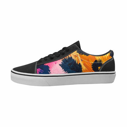 MEN'S Leopard Full Color Canvas Statement Surreal Custom Shoes