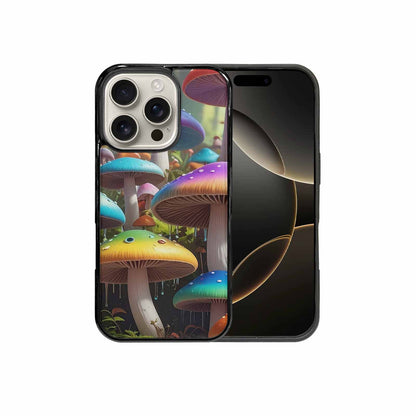 iPhone 16 Pro Case — Overlapping Endlessly No Empty Space Mushrooms, Unique Phone Case Design