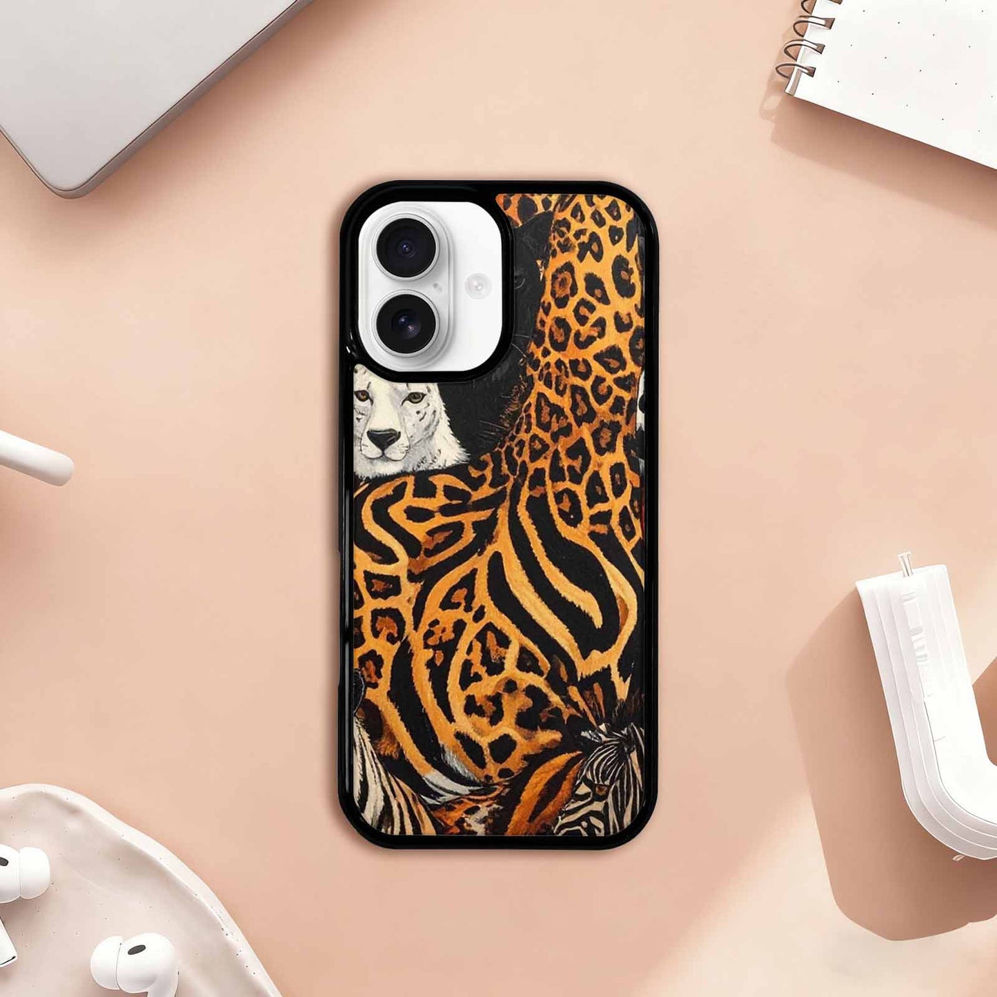 iPhone 17 Case — Small Animal Print Pattern, Animal Print, Custom Art Phone Cover