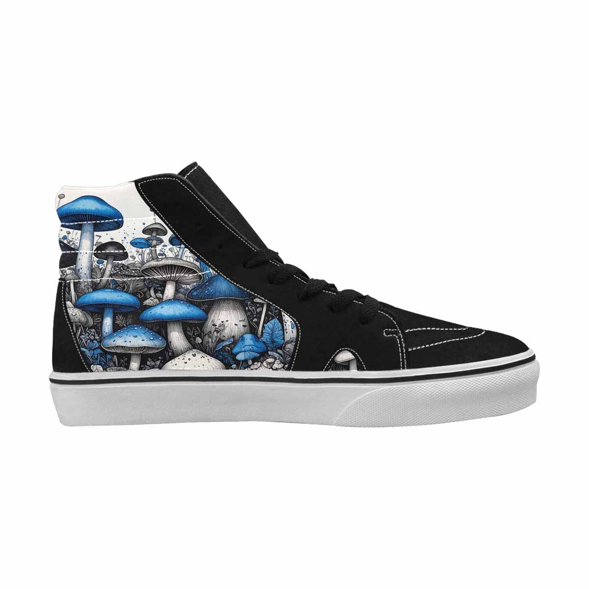 MEN'S Mushrooms (general) High Top Canvas Wallpaper Art Custom Sneakers