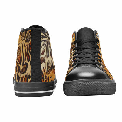 MEN'S Animal Print High Top Canvas Surreal Sneakers