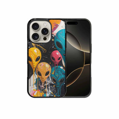 iPhone 16 Pro Case — Aliens Marblealiens Pattern, Custom Print Case Cover