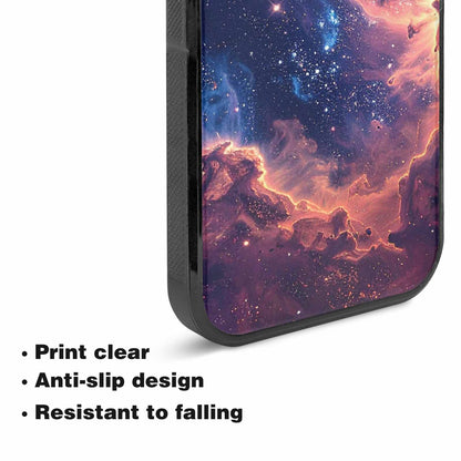 iPhone 15 Case — Nebula Texture With Dense Star Cluster, Custom Art Phone Cover