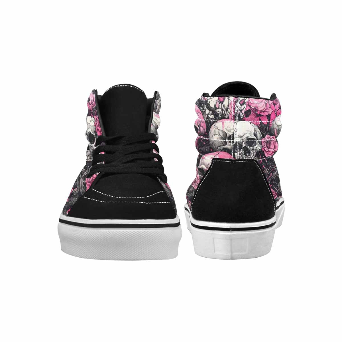 MEN'S Skull Roses High Top Canvas Aesthetic Custom Shoes