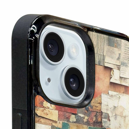 iPhone 15 Case — Distressed Grunge Texture Pattern Hundreds Of, Custom Printed Phone Case