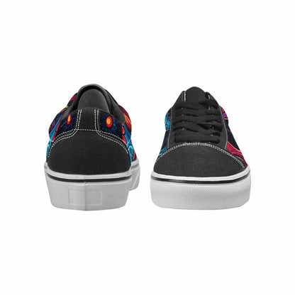 MEN'S Graffiti Skull Canvas Lace-Up Cottagecore Sneakers
