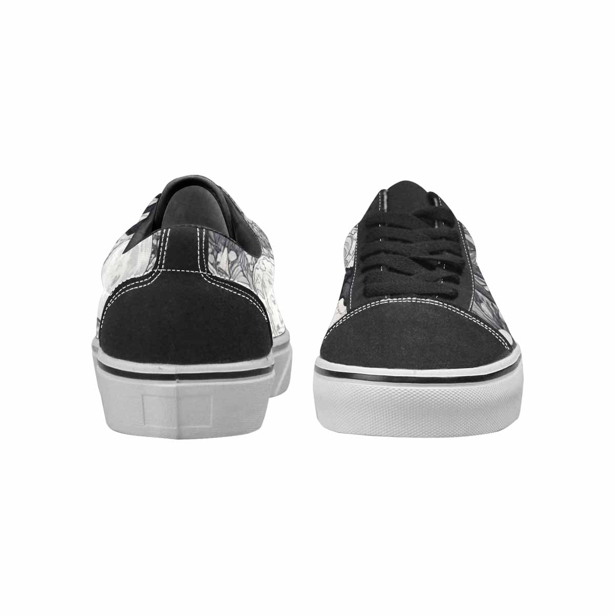 WOMEN'S Wolves Everywhere Collage Canvas Lace-Up Surreal Custom Shoes