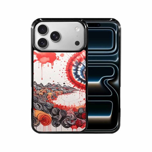 iPhone 17 Pro Max Case — Tie Dye Swirls Black Tie Dye, Custom Made Phone Cover