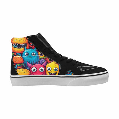 MEN'S Cartoon Monster Character High Top Canvas Vibrant Chaos Custom Shoes
