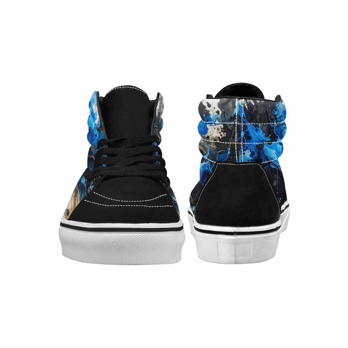 MEN'S Camo Patches High Top Canvas Dark Academia Custom Sneakers