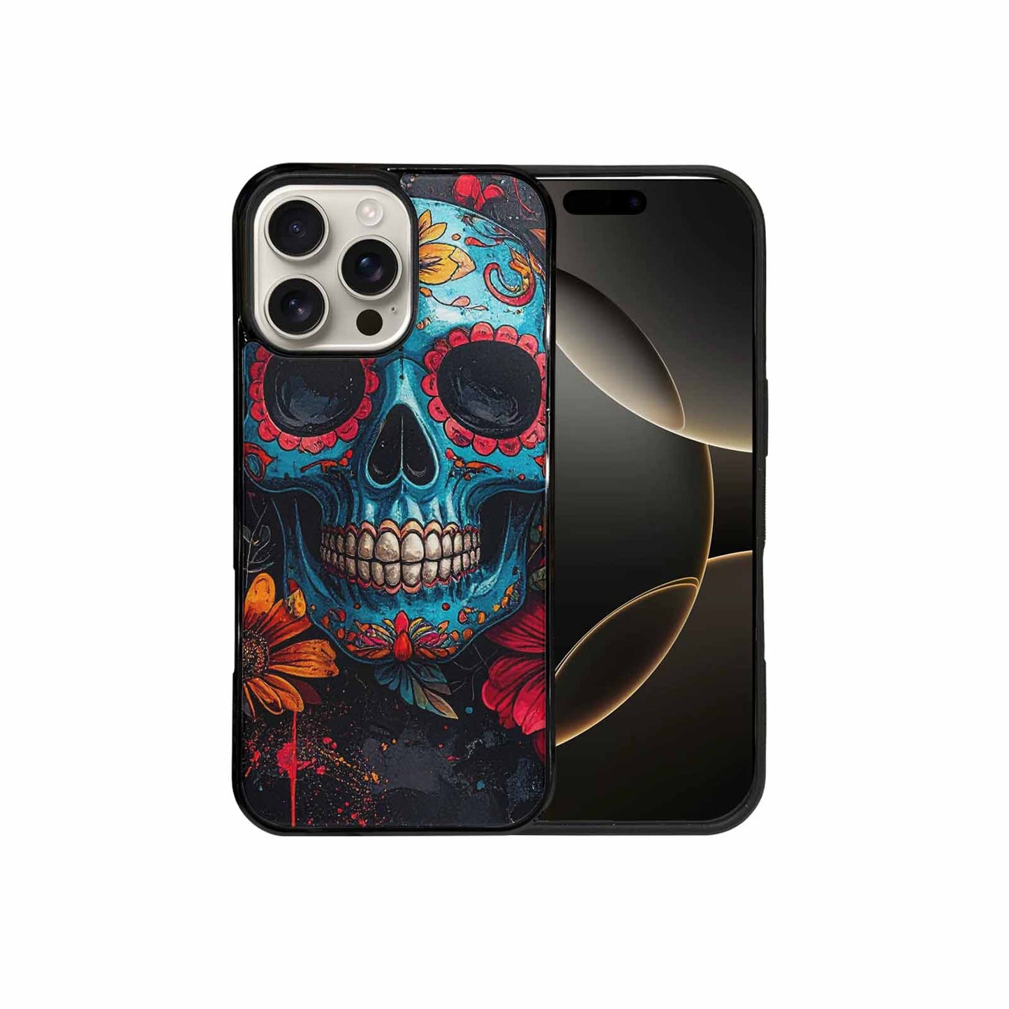 iPhone 16 Pro Max Case — Graffiti Skull Art Seamless Pattern Vibrant, Custom Designed Case Cover
