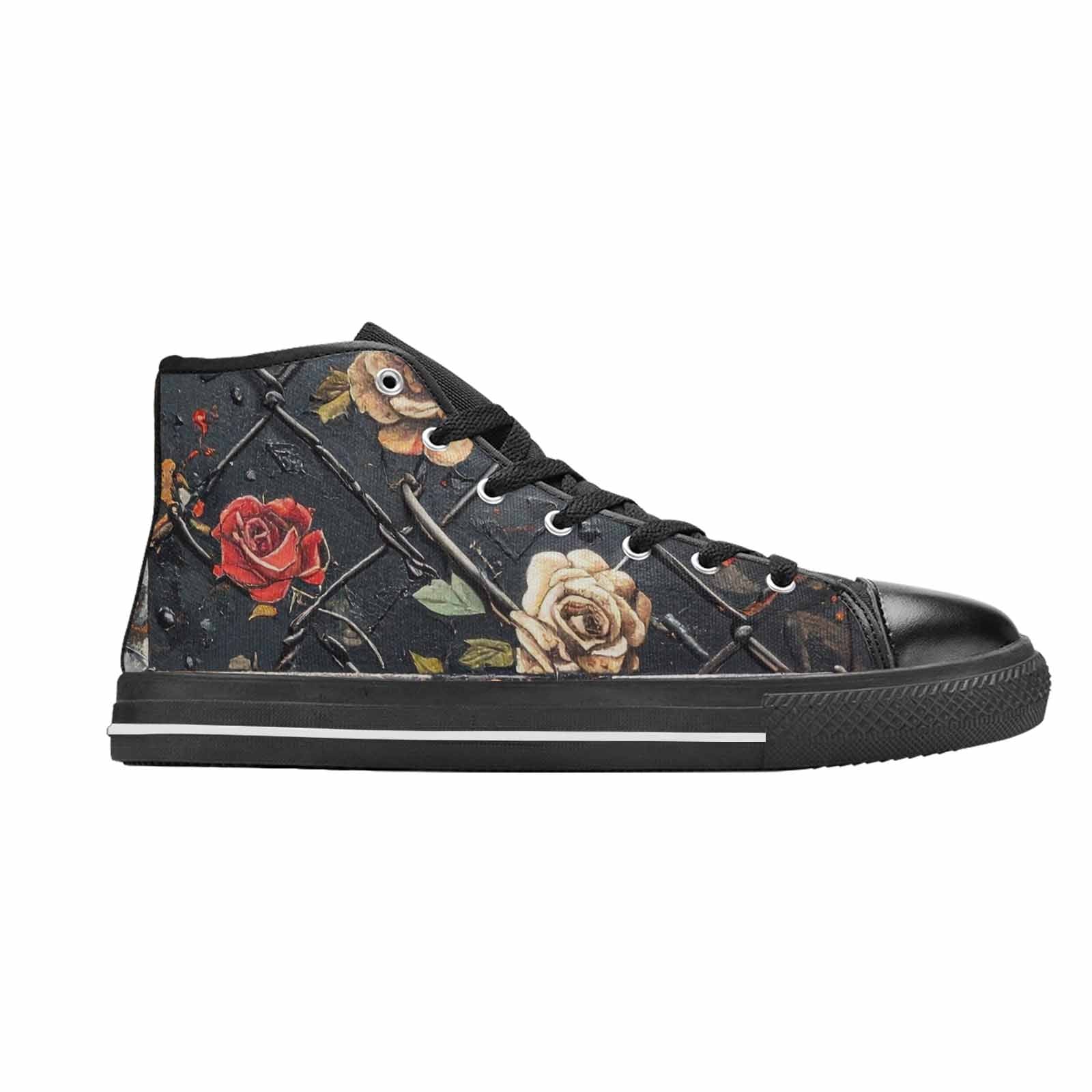 MEN'S Barbed Wire Chain High Top Canvas Y2K Custom Shoes