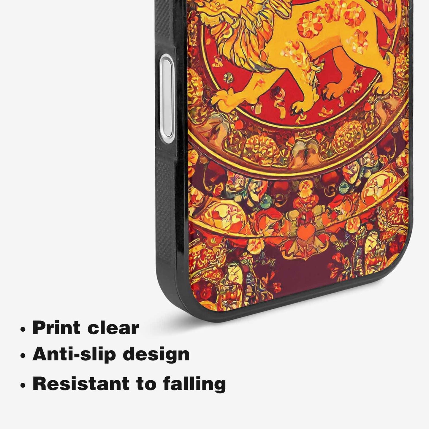 iPhone 16 Plus Case — Mandala Lions Art Seamless Pattern Vibrant, Custom Print Case Cover