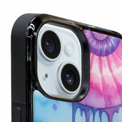 iPhone 15 Case — Dripping Tie Dye Spiral, Custom Phone Case