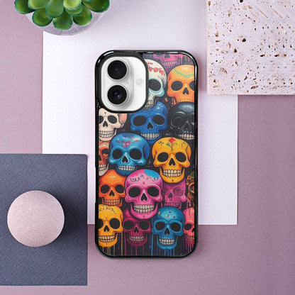 iPhone 16 Case — Skulls General Skulls Pattern, Personalized Phone Case