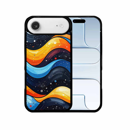 iPhone 17 Air Case — Glossy Winter Wave Seamless Cartoon Cute, Custom Printed Phone Case