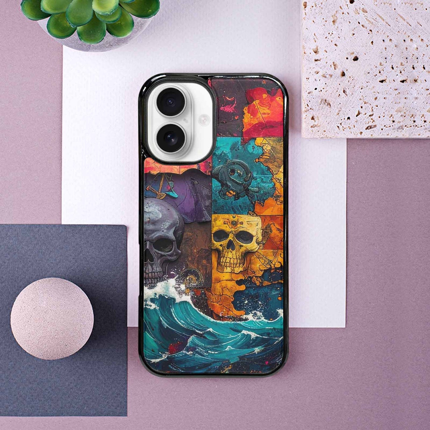 iPhone 16 Case — Pirate Skull Flag Pirate Skull Flag, Original Design Phone Case