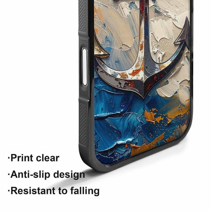 iPhone 17 Case — Chrome Bling Anchor Original Art, Customized Protective Case