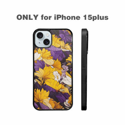 iPhone 15 Plus Case — Nonbinary Flag Color Theme Small Rainbow, Custom Printed Phone Case