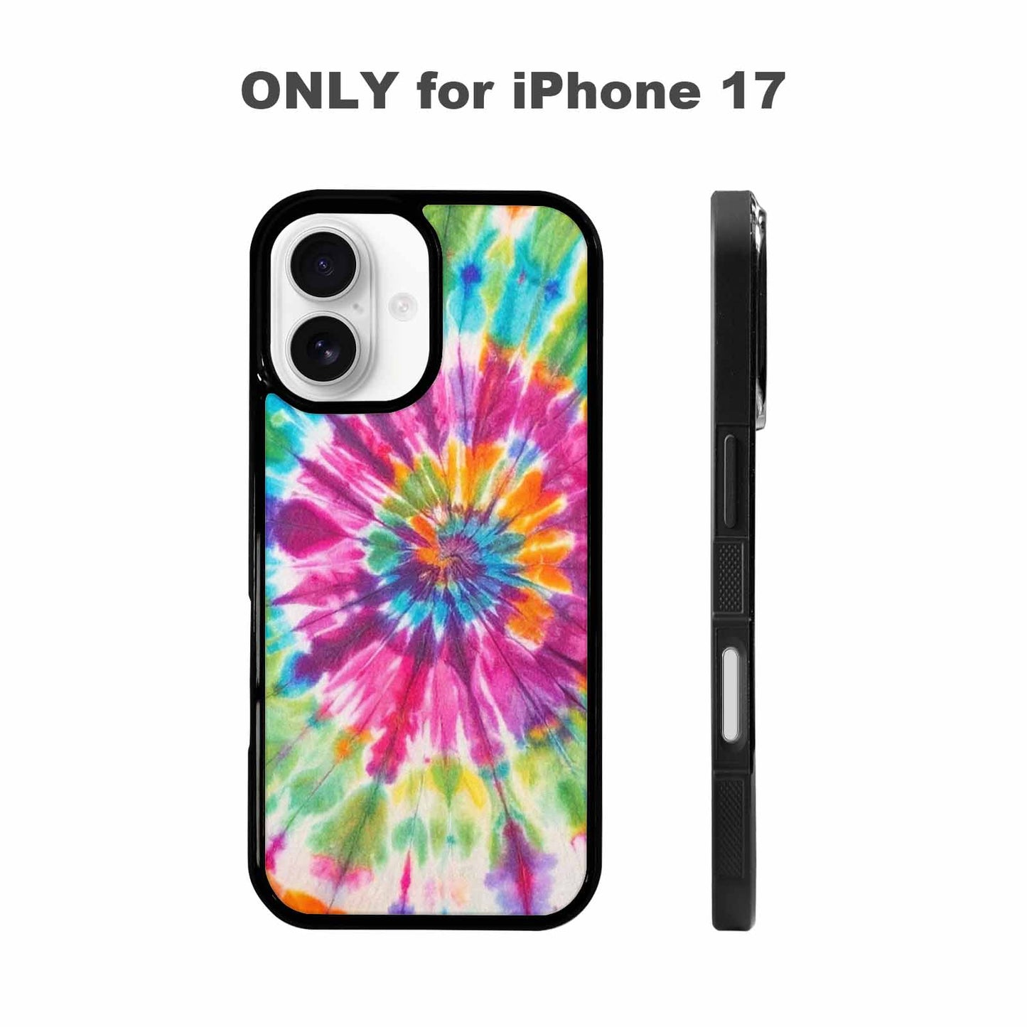 iPhone 17 Case — Tie Dye Rainbow Twist Custom Tie, Custom Designed Case Cover