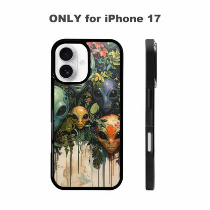 iPhone 17 Case — Aliens Pattern Hundreds Of Alien Scifi, Custom Printed Phone Case