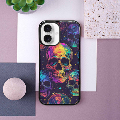 iPhone 16 Case — Galaxy Skulls, Custom Made Phone Cover