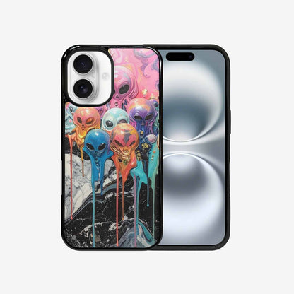 iPhone 16 Case — Aliens Marblemelting Aliens Pa L2w Personalized, Custom Phone Case