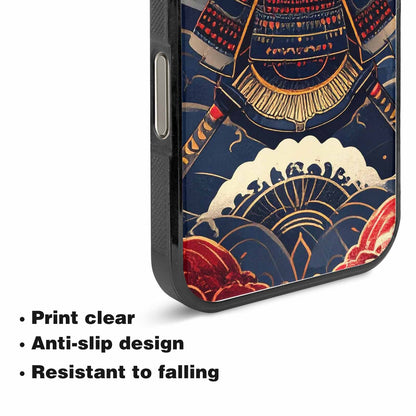iPhone 15 Pro Max Case — Samurai Art Repeat Pattern, Original Design Phone Case