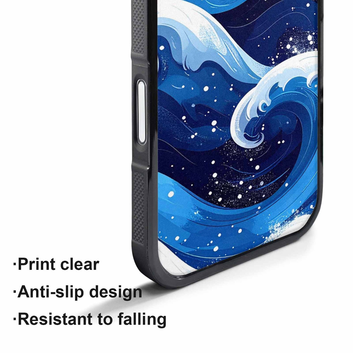 iPhone 17 Air Case — Glossy Winter Wave Seamless Cartoon Cute, Unique Phone Case Design