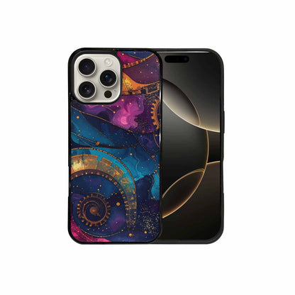 iPhone 16 Pro Max Case — Steampunk Galaxy Art Seamless Pattern Vibrant, Personalized Phone Case