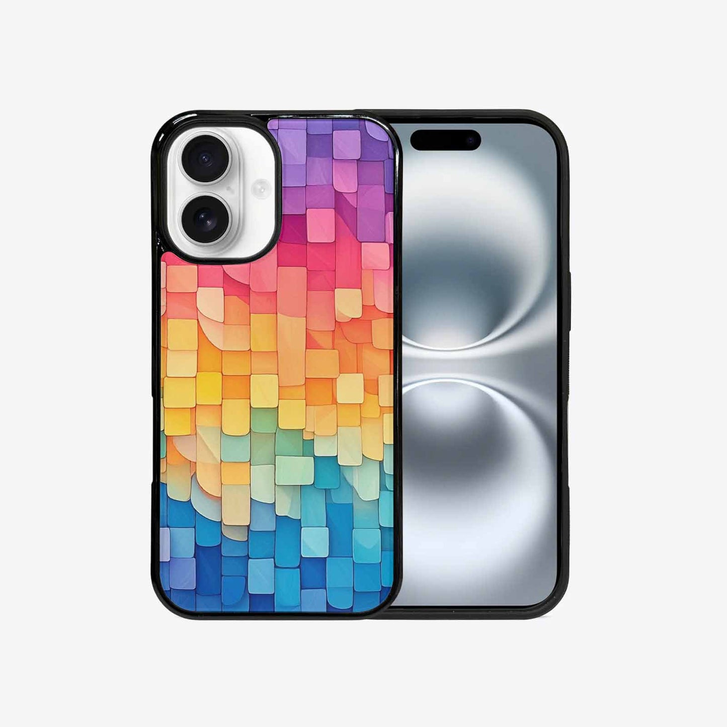 iPhone 16 Case — Color Gradient Fade Pattern Hundreds Of, Custom Print Case Cover