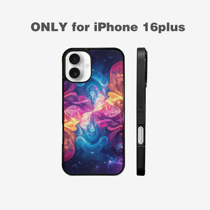 iPhone 16 Plus Case — Rose Galaxy Art Seamless Pattern Vibrant, Custom Designed Case Cover