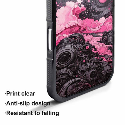 iPhone 17 Air Case — Van Gogh Swirl Black Pink Original, Custom Designed Case Cover