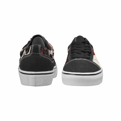 WOMEN'S Skull Roses Lace-Up Canvas Y2K Shoes
