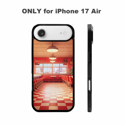 iPhone 17 Air Case — Diner Cartoon Art Pattern Retro Vintage, Custom Printed Phone Case